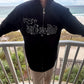 Black unethical zipup hoodie