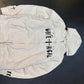 White Unethical zipup hoodie